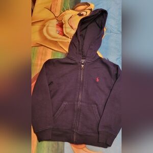 Polo by Ralph Lauren Kids Navy Hoodie with Red Logo